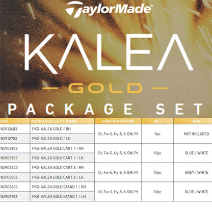 TaylorMade Golf Kalea Gold Womens Complete Set - Gold - Stand Bag