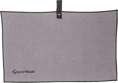TaylorMade Golf MICROFIBER CART TOWEL (GRAY), 15" X 24" - TaylorMade