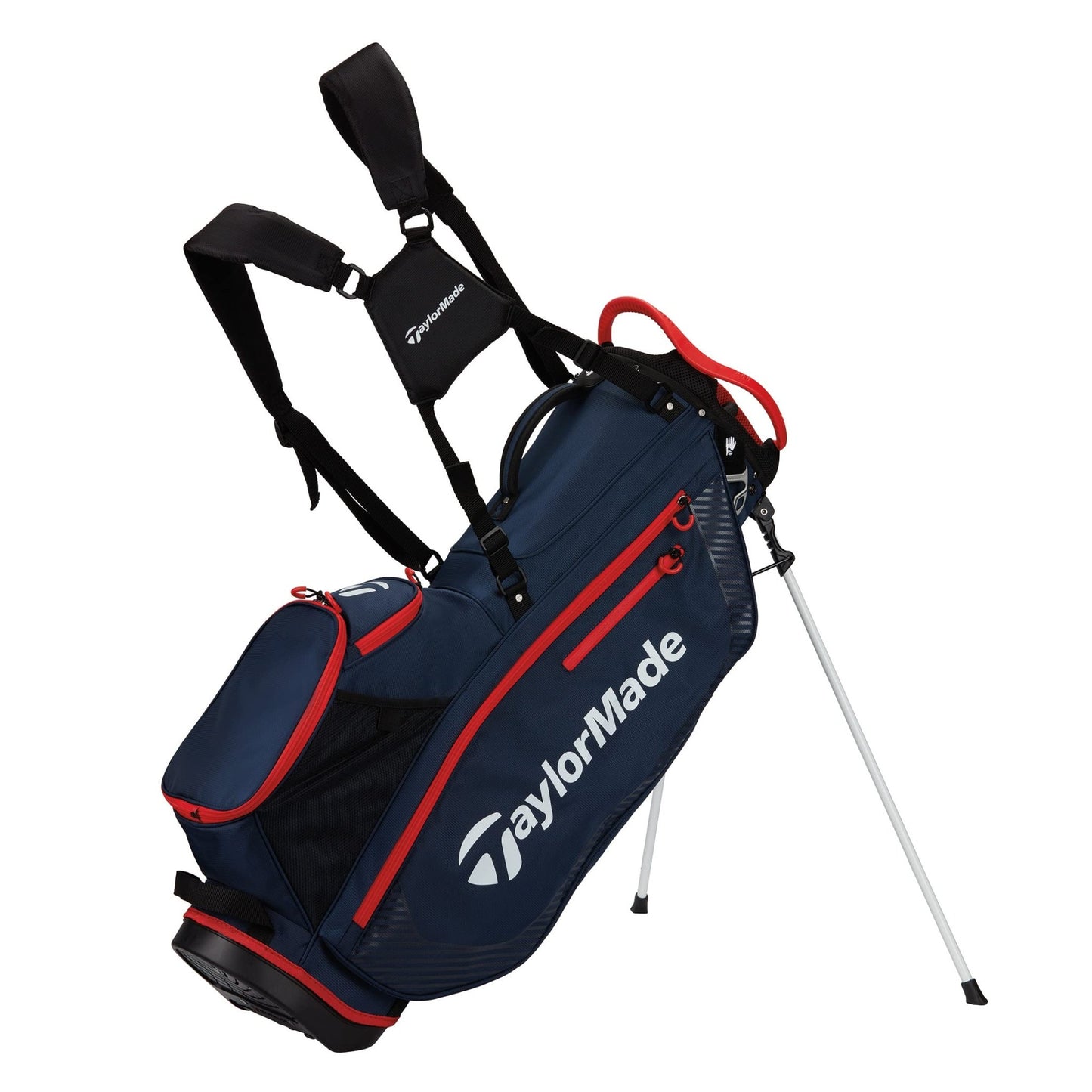 TaylorMade Golf PRO Stand Bag - Navy/Red - Golf Pro Stand Bag