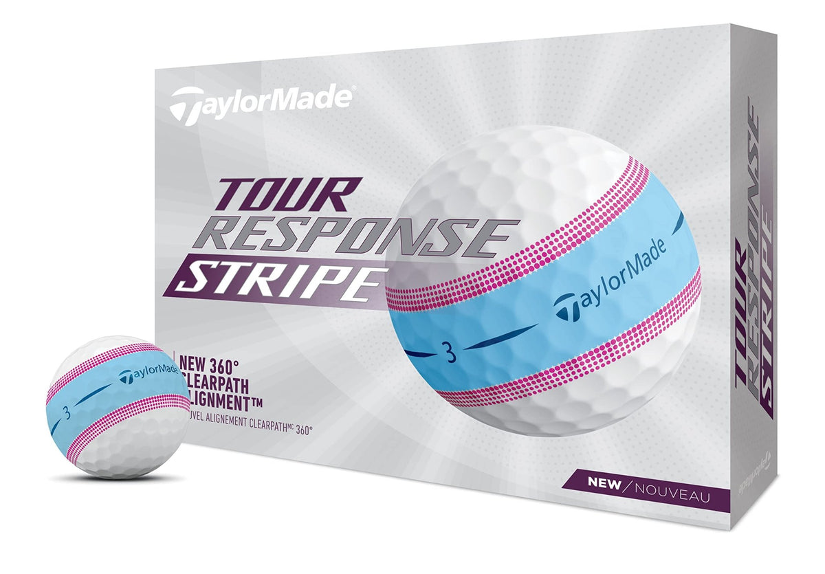 TaylorMade Golf Tour Response Stripe - Blue and Pink Stripe - 2022