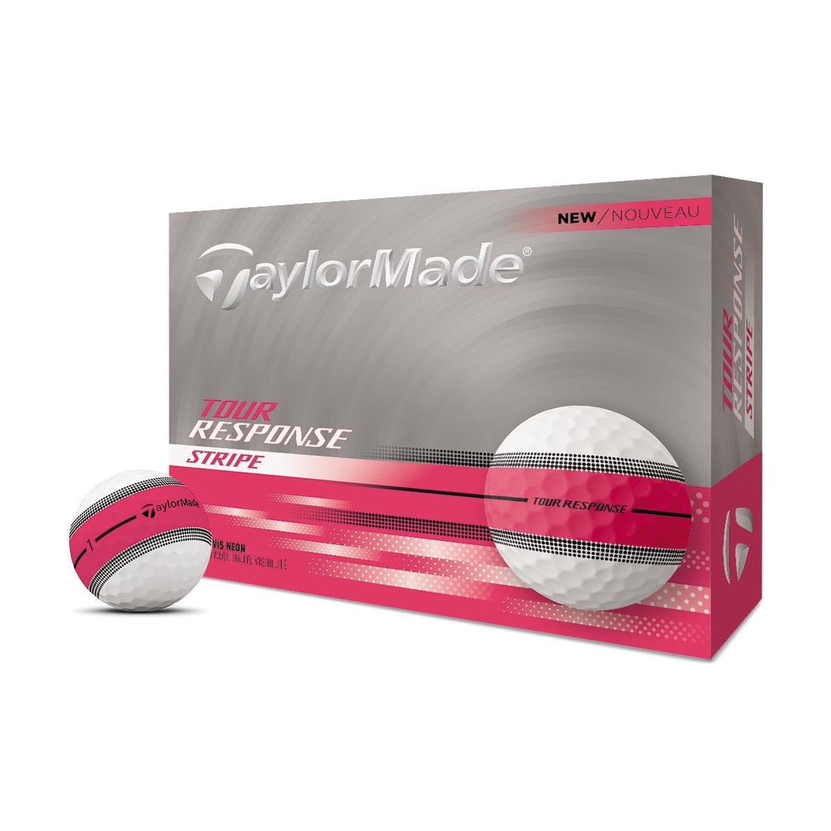 TaylorMade Golf Tour Response Stripe - Pink Stripe - 2025