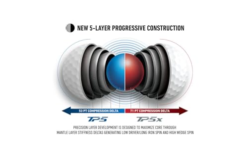 TaylorMade Golf TP5 Golf Balls - White - 4 Dozen - TP5 4 Dozen