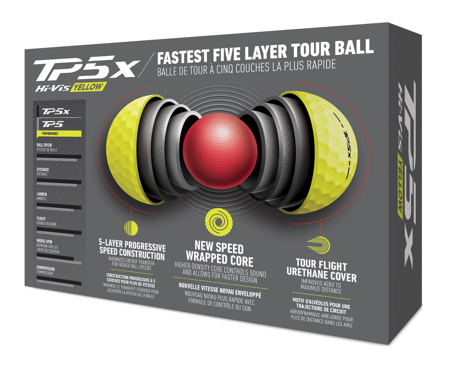 TaylorMade Golf TP5 Golf Balls - White - 4 Dozen - TP5 4 Dozen