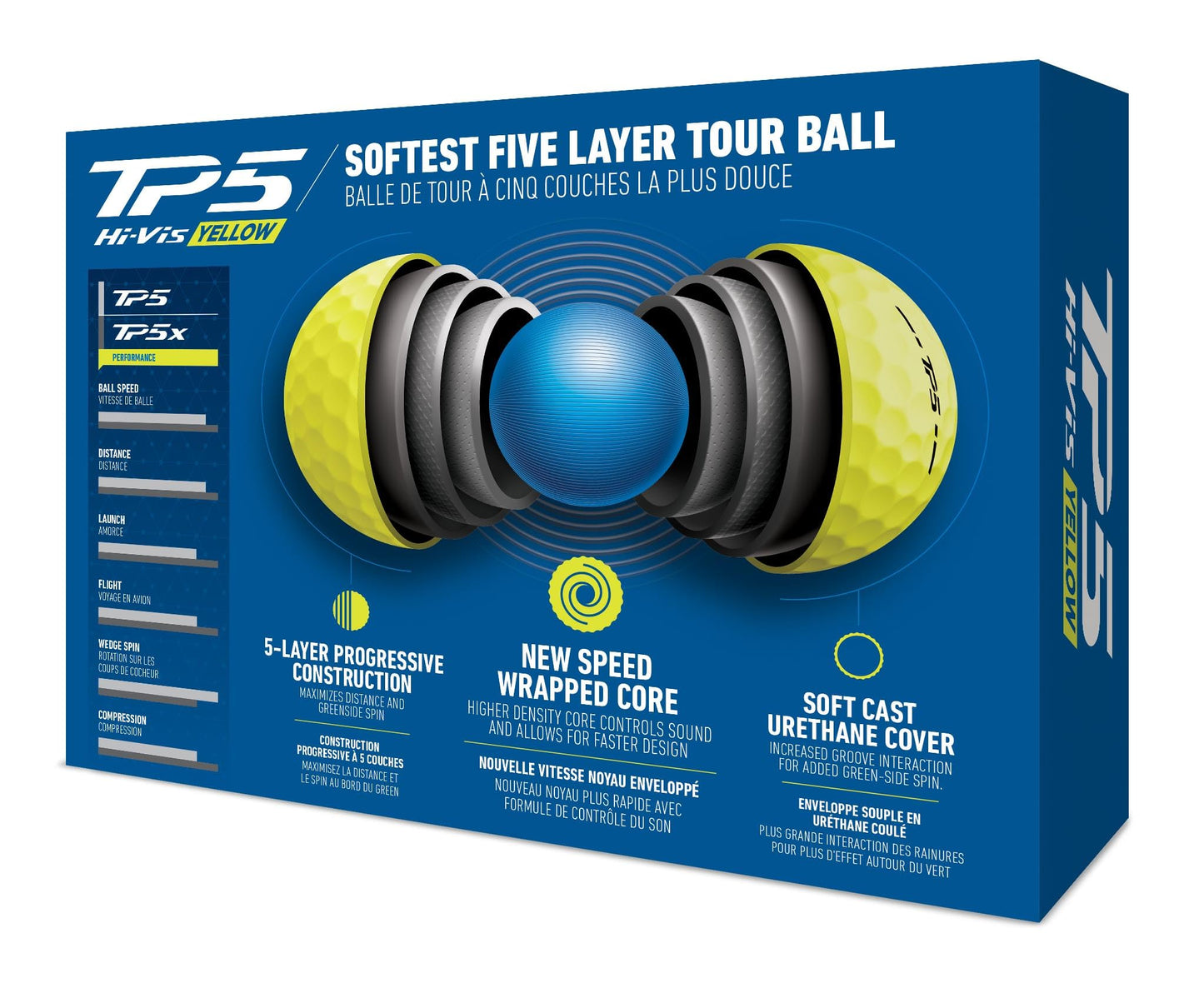 TaylorMade Golf TP5 Golf Balls - White - 4 Dozen - TP5 4 Dozen