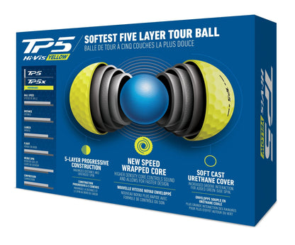 TaylorMade Golf TP5 Golf Balls - White - 4 Dozen - TP5 4 Dozen
