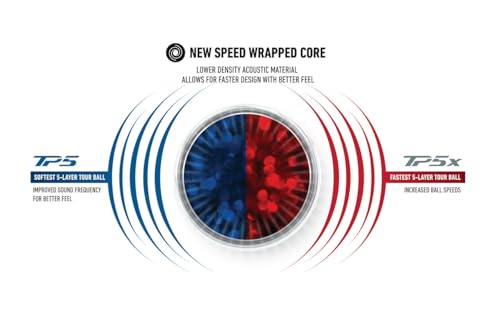 TaylorMade Golf TP5 Golf Balls - White - 4 Dozen - TP5 4 Dozen