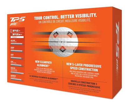 TaylorMade Golf TP5 Golf Balls - White - 4 Dozen - TP5 4 Dozen