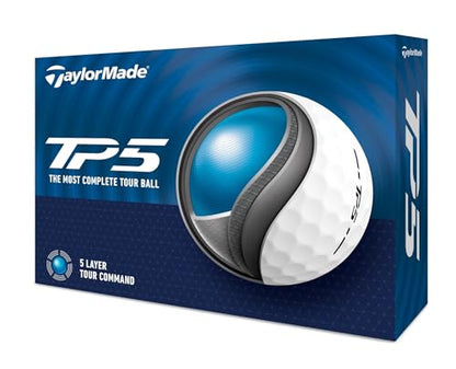 TaylorMade Golf TP5 Golf Balls - White - 4 Dozen - TP5 4 Dozen