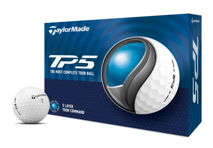 TaylorMade Golf TP5 Golf Balls - White - TP5