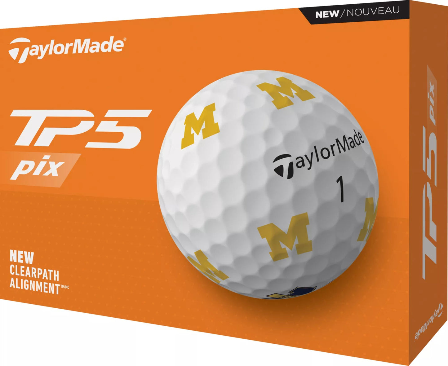 TaylorMade TP5 Michigan Golf Balls - 