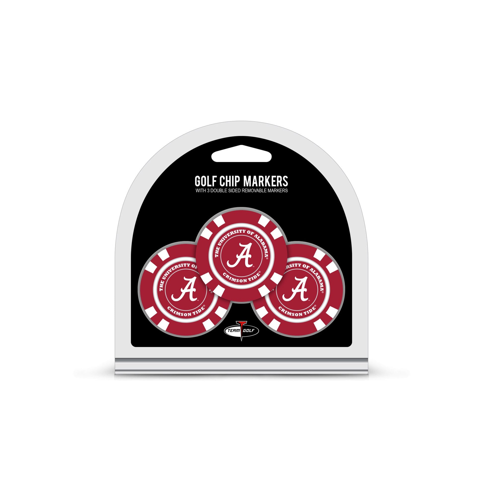 Team Golf Alabama Ball Markers - Golf Chip Marker - 