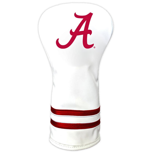 Team Golf Alabama DR/FW Headcovers - Vintage Driver HC - Printed White
