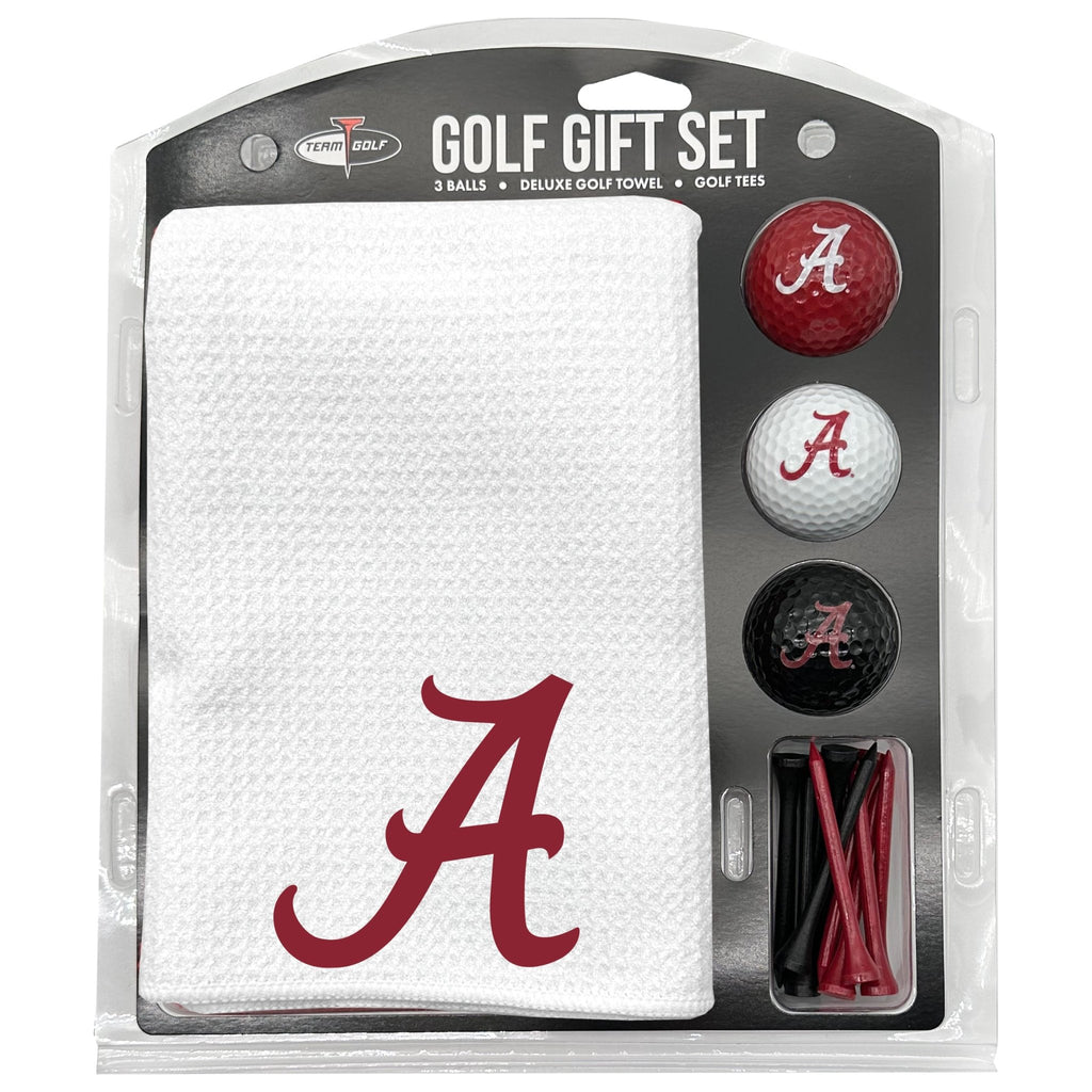 Team Golf Alabama Golf Gift Sets - Microfiber Towel Gift Set - White - 