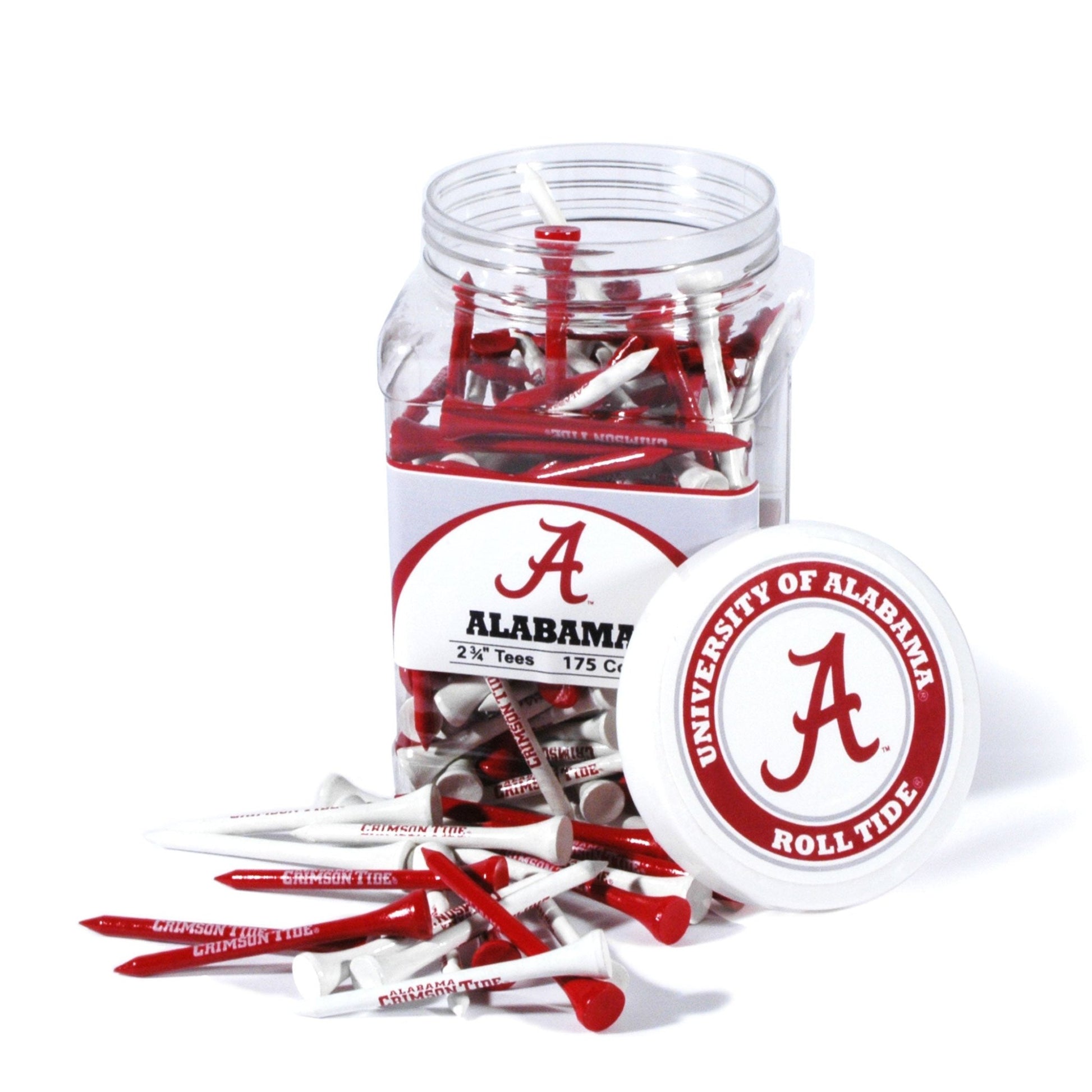Team Golf Alabama Golf Tees - 175 Tee Jar - 