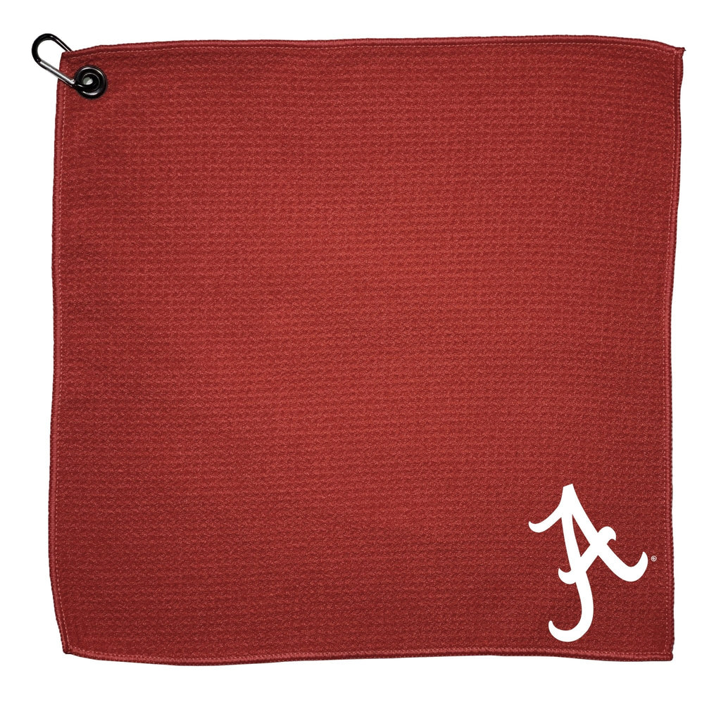 Team Golf Alabama Golf Towels - Microfiber 15X15 Color - 