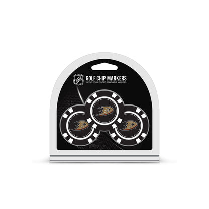 Team Golf ANA Ducks Ball Markers - 3 Pack Golf Chip Markers - 