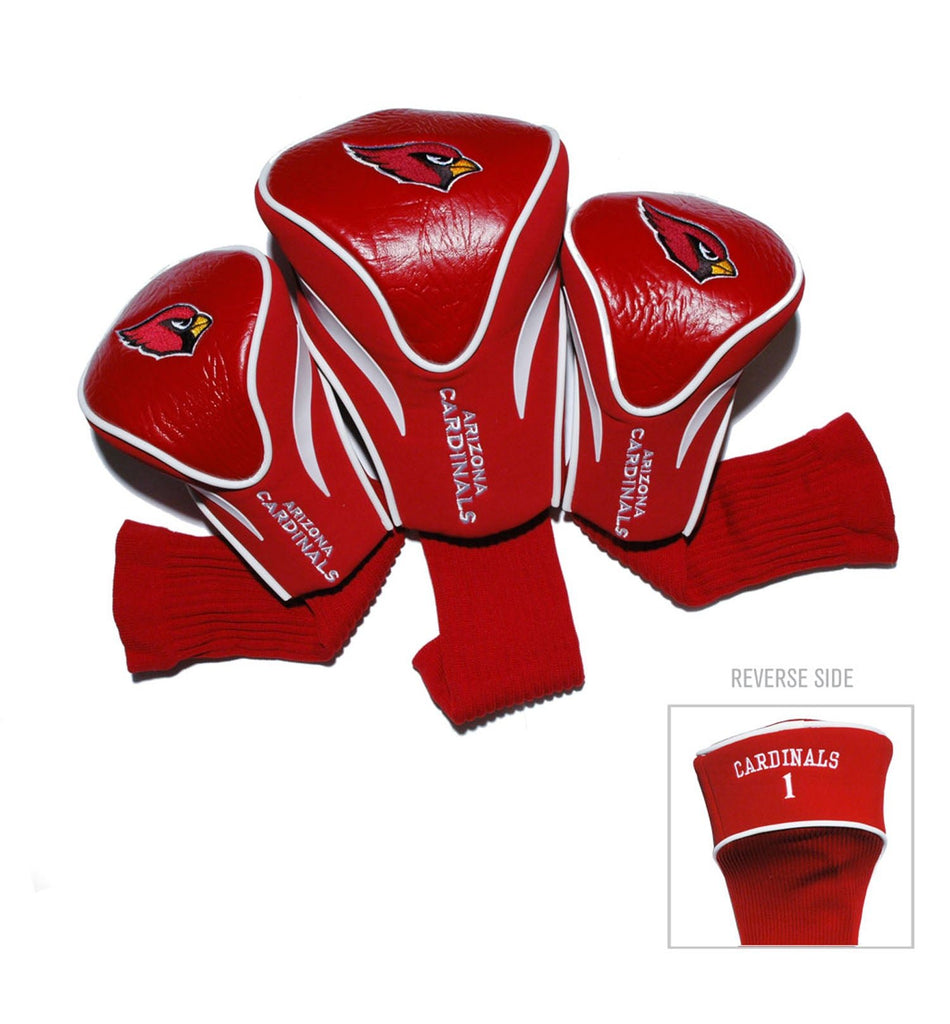 Team Golf Arizona Cardinals DR/FW Headcovers - 3 Pack Contour - Embroidered
