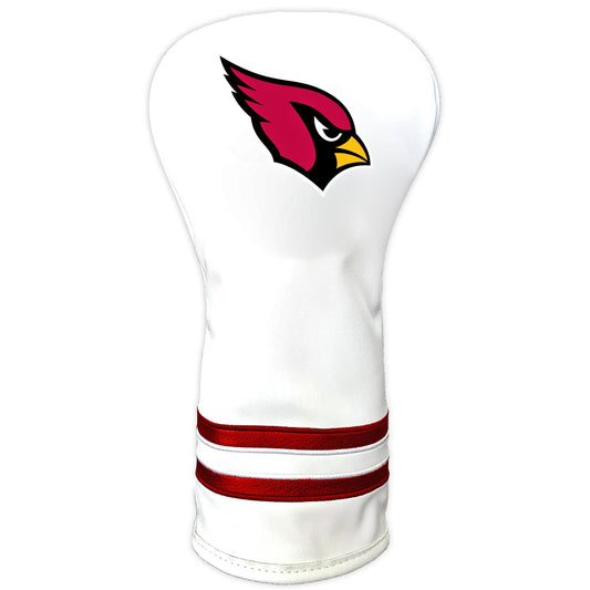 Team Golf Arizona Cardinals DR/FW Headcovers - Vintage Driver HC - Printed White