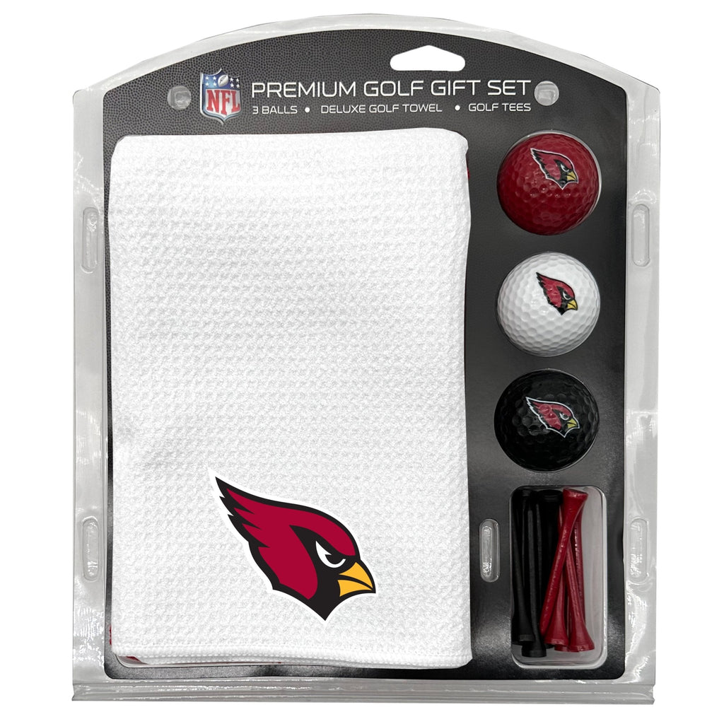 Team Golf Arizona Cardinals Golf Gift Sets - Microfiber Towel Gift Set-White -