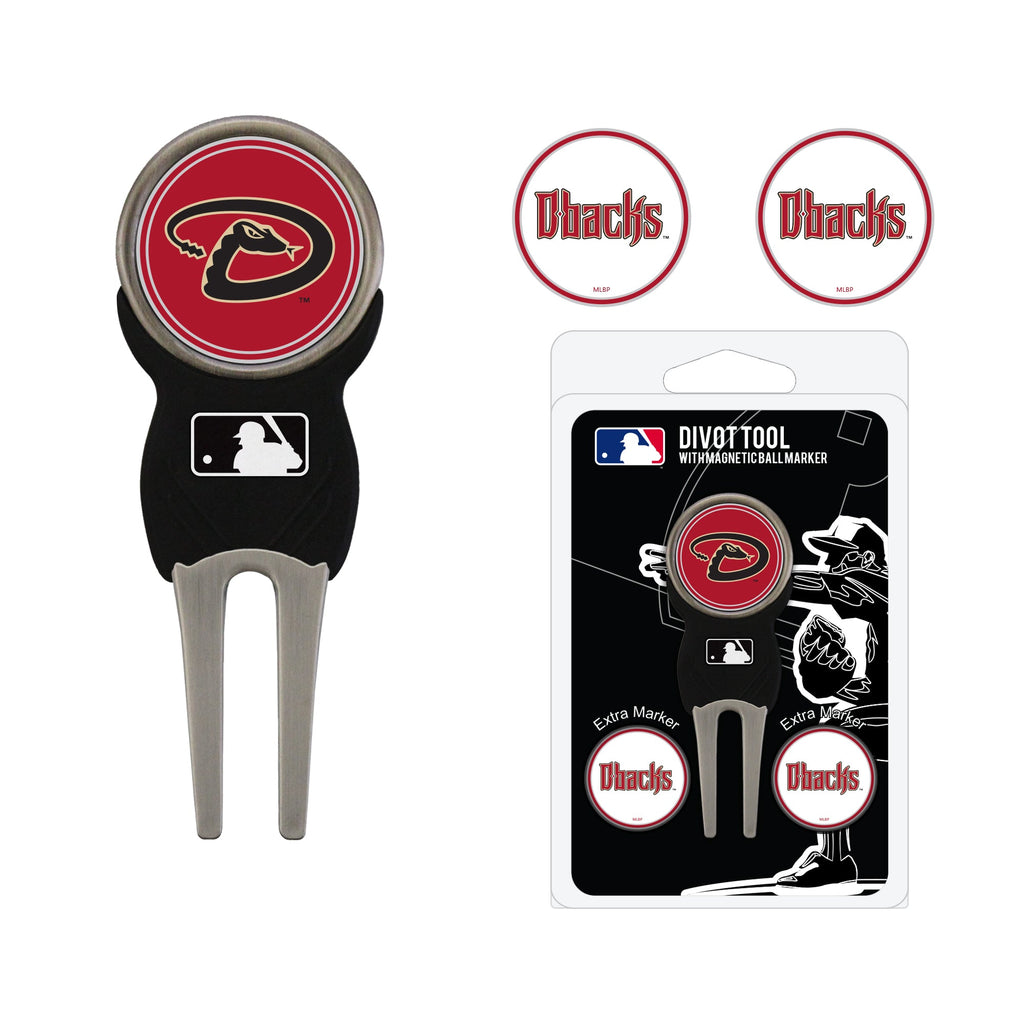 Team Golf Arizona Diamondbacks Divot Tools - Signature Divot Tool Pack - 