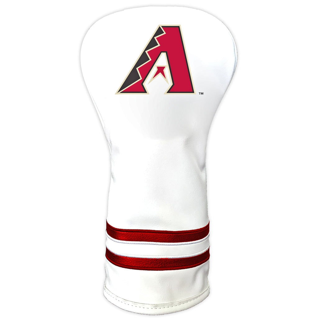 Team Golf Arizona Diamondbacks DR/FW Headcovers - Vintage Driver HC - Printed White