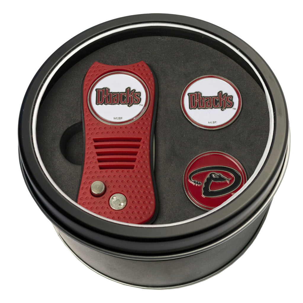 Team Golf Arizona Diamondbacks Golf Gift Sets - Tin - Divot Tool & 2 Markers - 