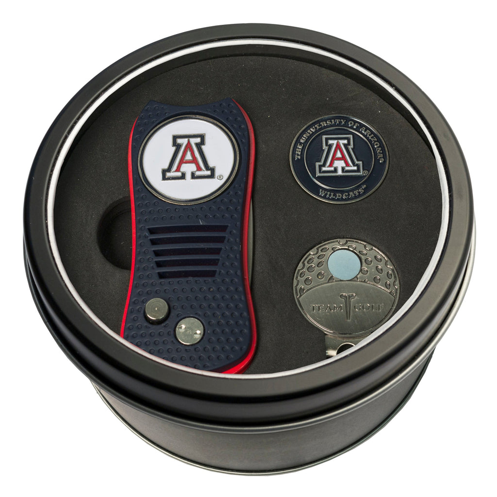 Team Golf Arizona Golf Gift Sets - Tin - Divot Tool & Hat Clip - 