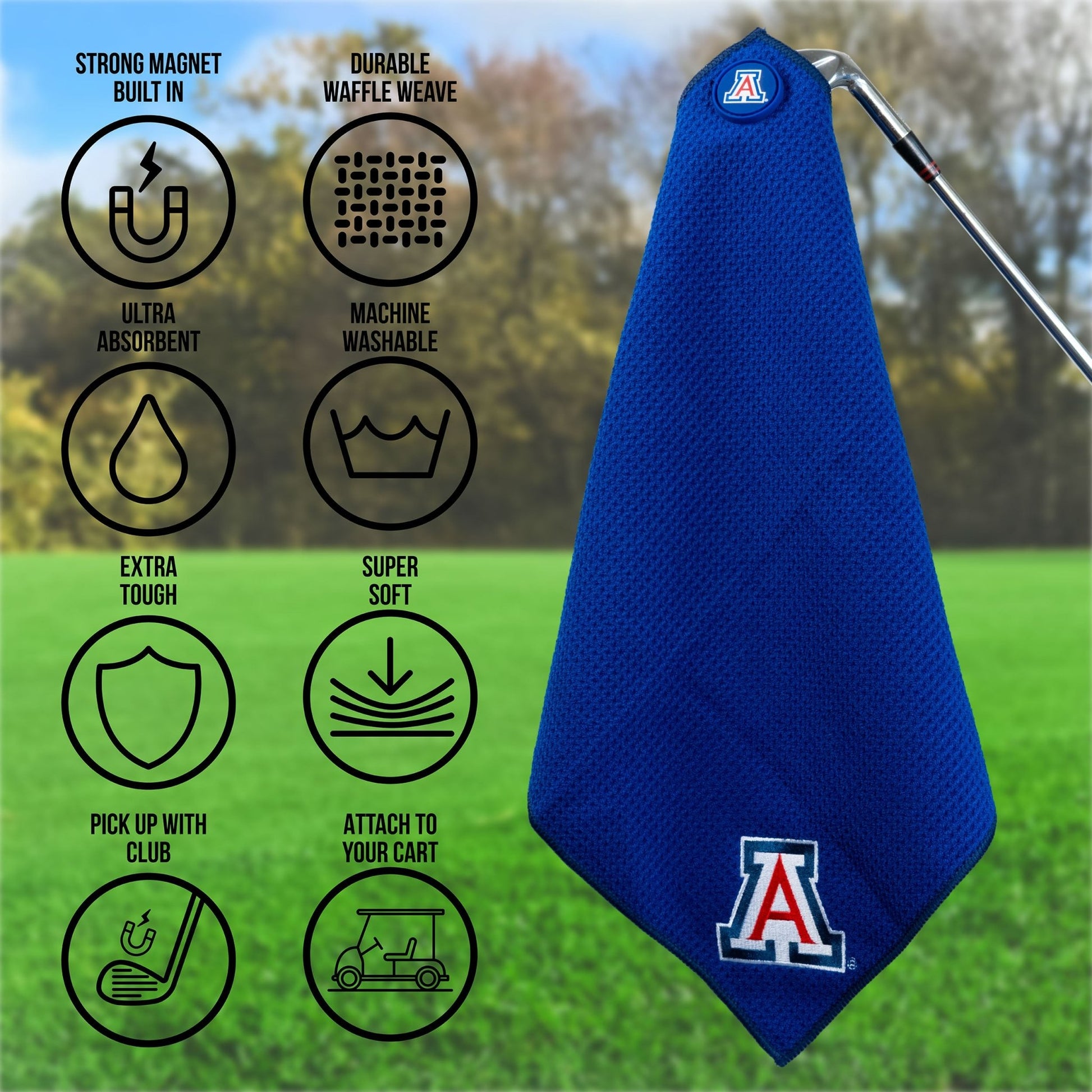 Team Golf Arizona Magnetic Golf Towel - Team Golf USA
