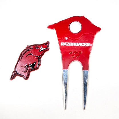 Team Golf Arkansas Divot Tools - Custom Shaped - 