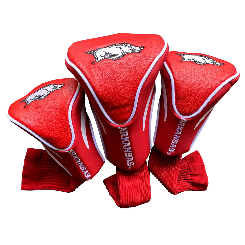 Team Golf Arkansas DR/FW Headcovers - 3 Pack Contour - Embroidered
