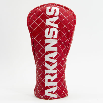 Team Golf Arkansas DR/FW Quilted Headcovers - Team Golf USA