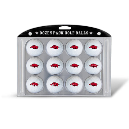 Team Golf Arkansas Golf Balls - 12 Pack - White