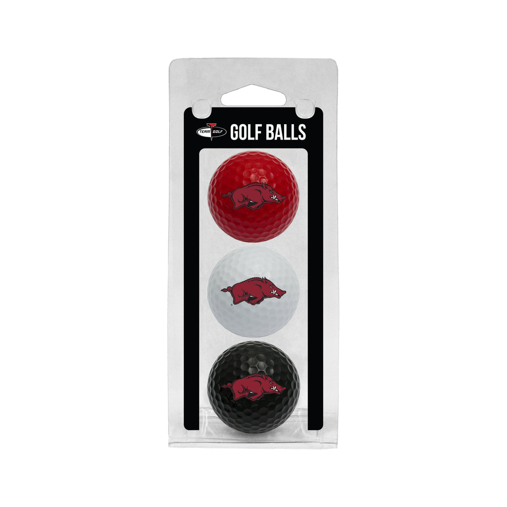 Team Golf Arkansas Golf Balls - 3 Pack - Team