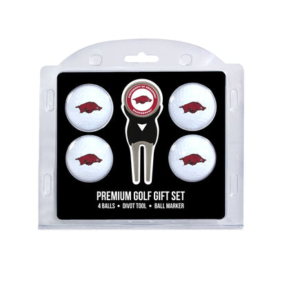 Team Golf Arkansas Golf Gift Sets - 4 Ball Gift Set - 