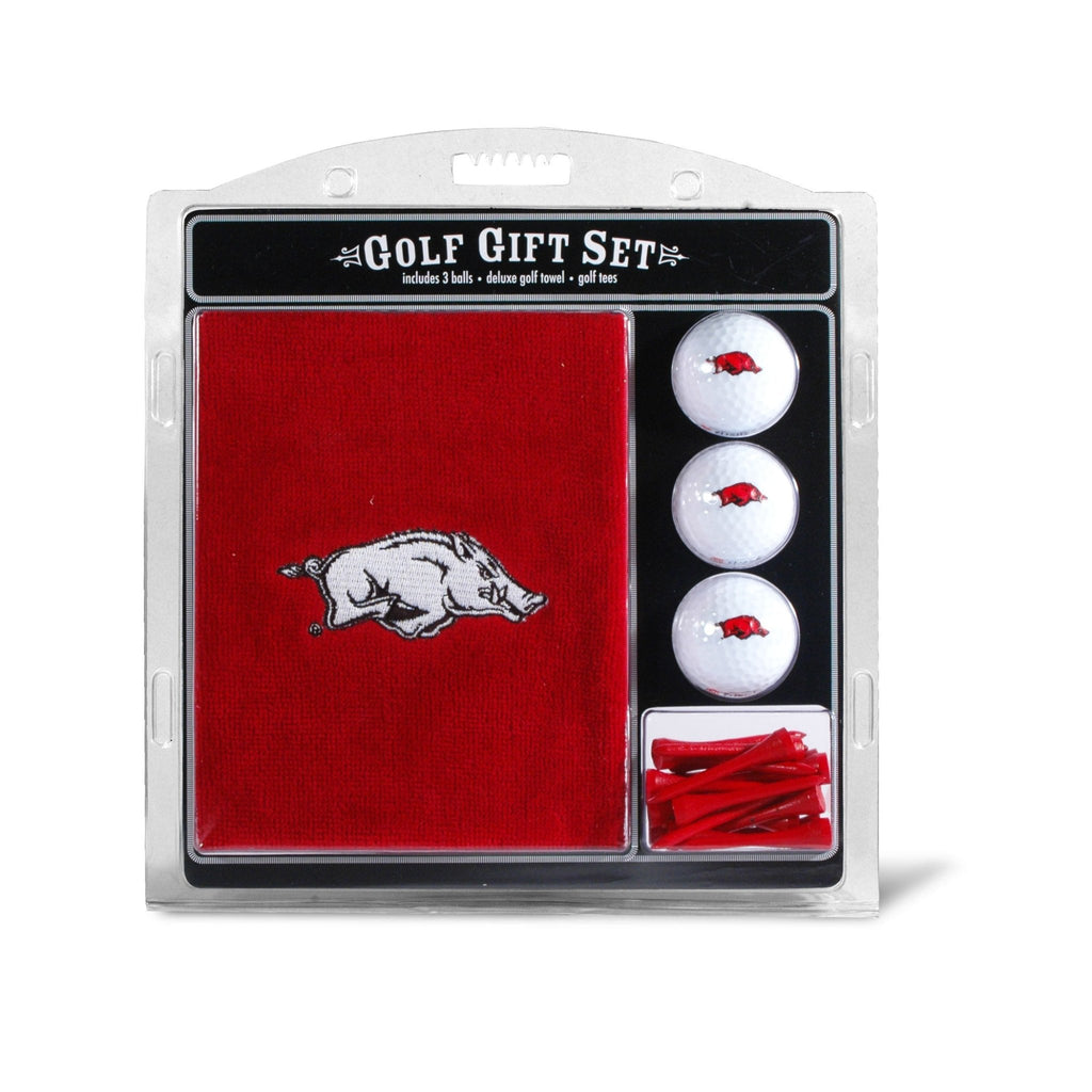 Team Golf Arkansas Golf Gift Sets - Embroidered Towel Gift Set - 