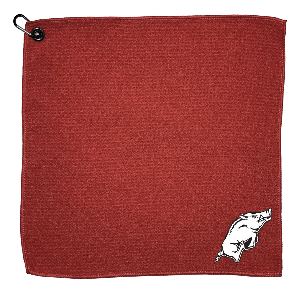 Team Golf Arkansas Golf Towels - Microfiber 15X15 Color - 