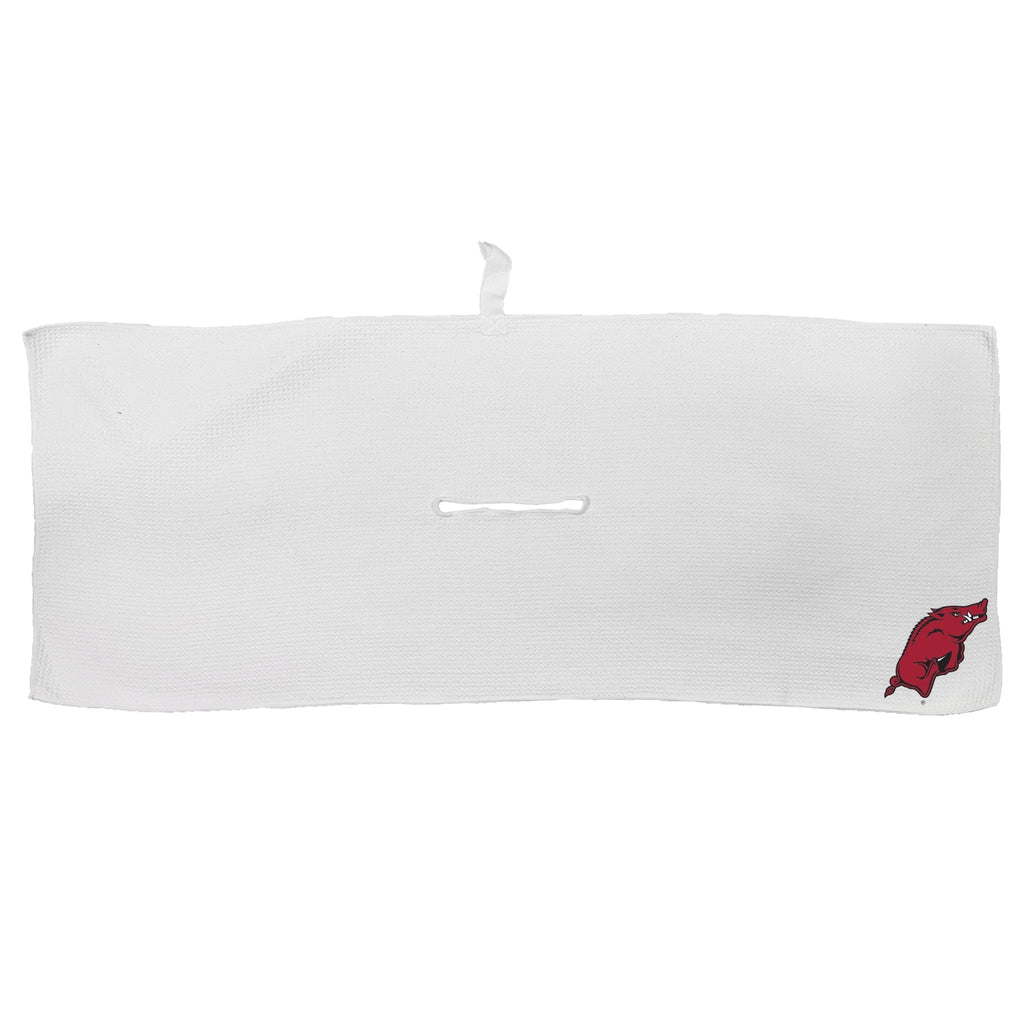 Team Golf Arkansas Golf Towels - Microfiber 16X40 White - 