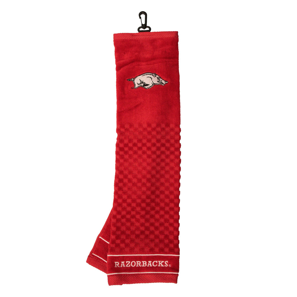 Team Golf Arkansas Golf Towels - Tri - Fold 16x22 - 