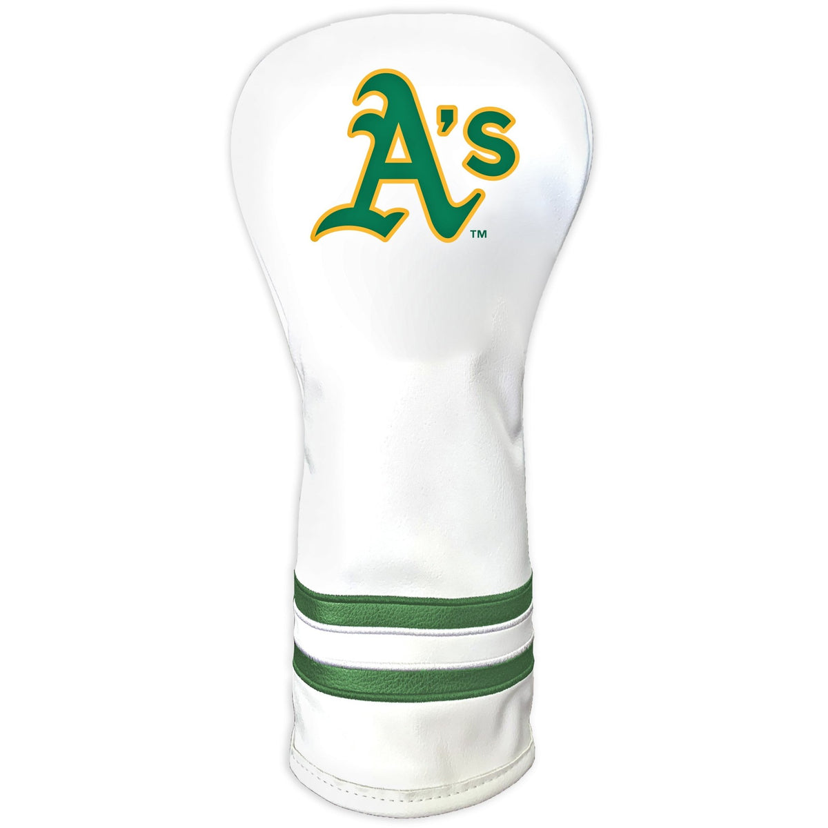 Team Golf A's DR/FW Headcovers - Fairway HC - Printed White