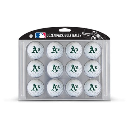 Team Golf A's Golf Balls - 12 Pack - White