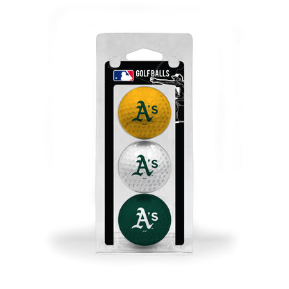 Team Golf A's Golf Balls - 3 Pack - Team