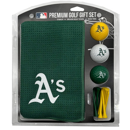 Team Golf A's Golf Gift Sets - Microfiber Towel Gift Set - Color - 
