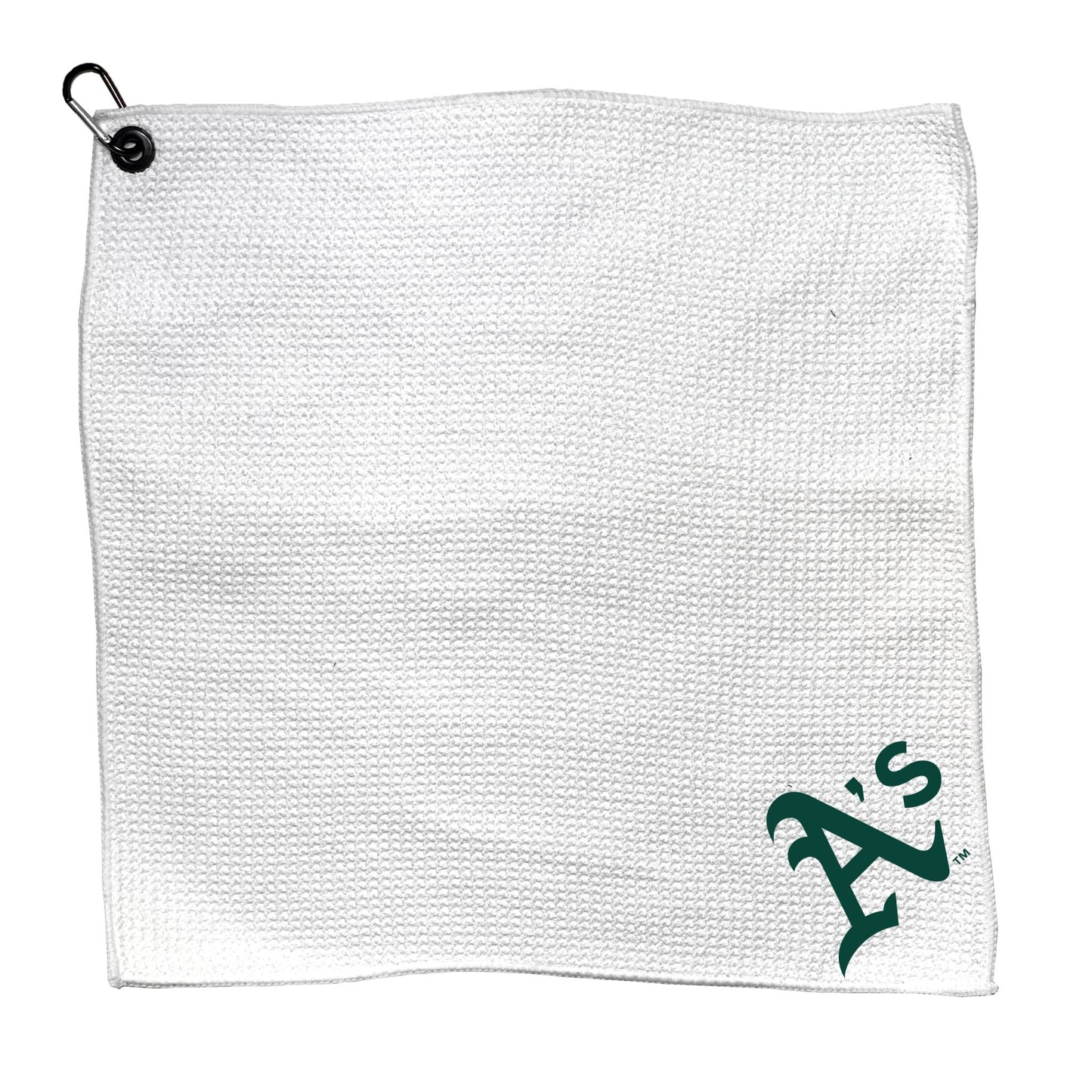 Team Golf A's Golf Towels - Microfiber 15X15 White - 