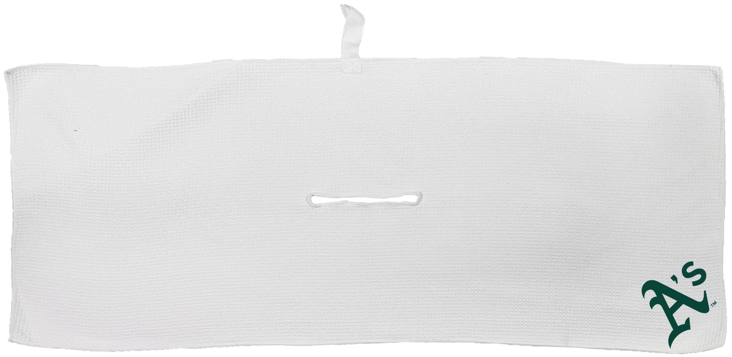 Team Golf A's Golf Towels - Microfiber 16X40 White - 