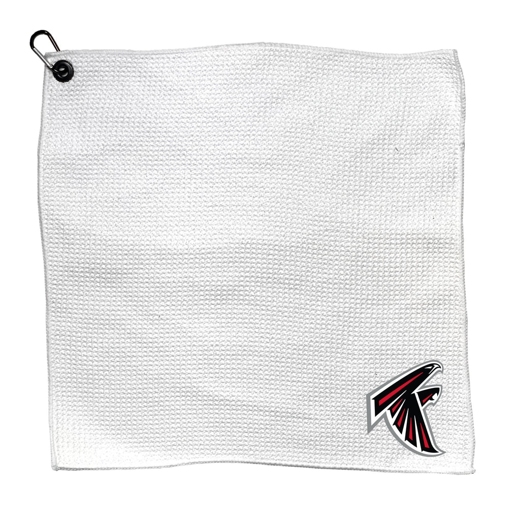 Team Golf ATL Falcons Golf Towels - Microfiber 15X15 White - 