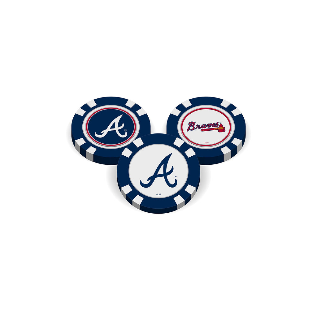 Team Golf Atlanta Braves Ball Markers - Golf Chip Marker - 