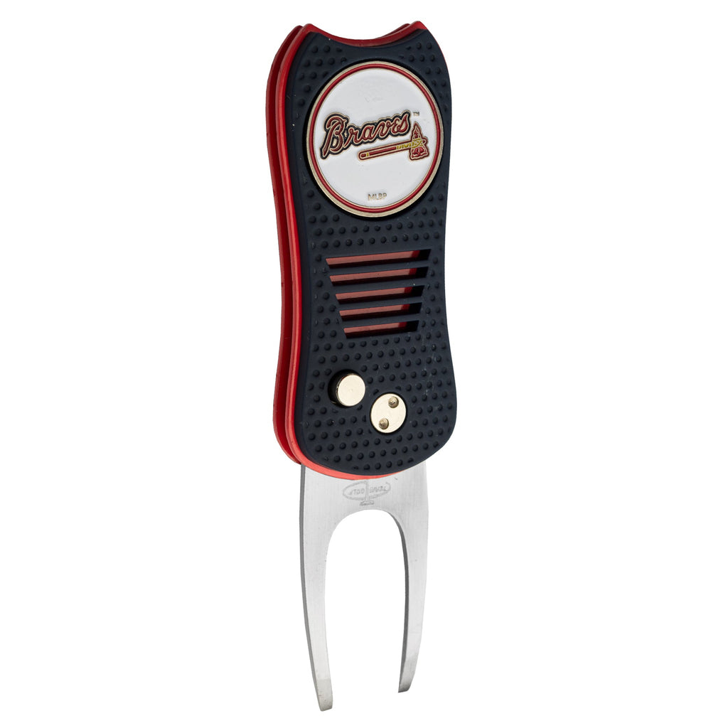 Team Golf Atlanta Braves Divot Tools - Switchblade Divot Tool - 