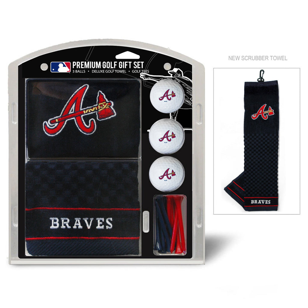 Team Golf Atlanta Braves Golf Gift Sets - Embroidered Towel Gift Set - 