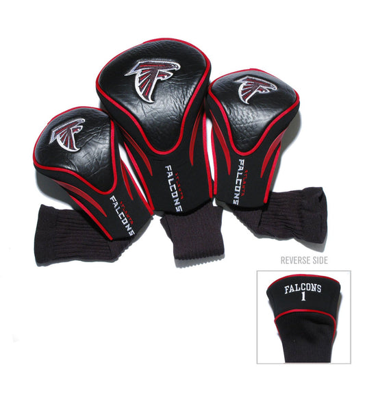 Team Golf Atlanta Falcons DR/FW Headcovers - 3 Pack Contour - Embroidered