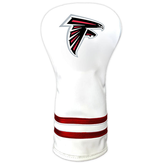 Team Golf Atlanta Falcons DR/FW Headcovers - Vintage Driver HC - Printed White